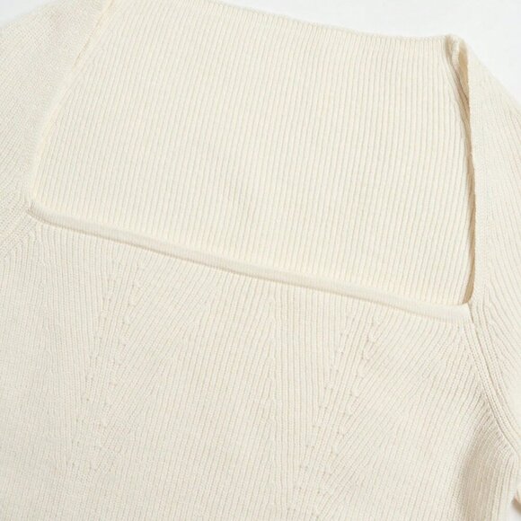 Apricot Casual Women's Ribbed Knit Top - Picture 4 of 6